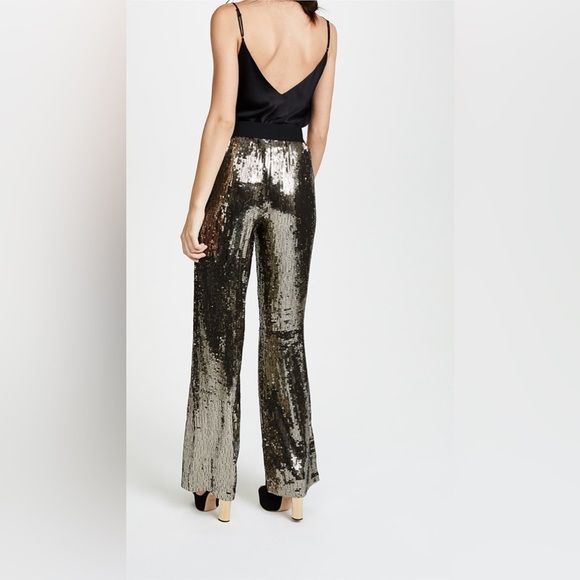 ALICE & OLIVIA Racquel Sequin Trousers, Large - Picture 5 of 13